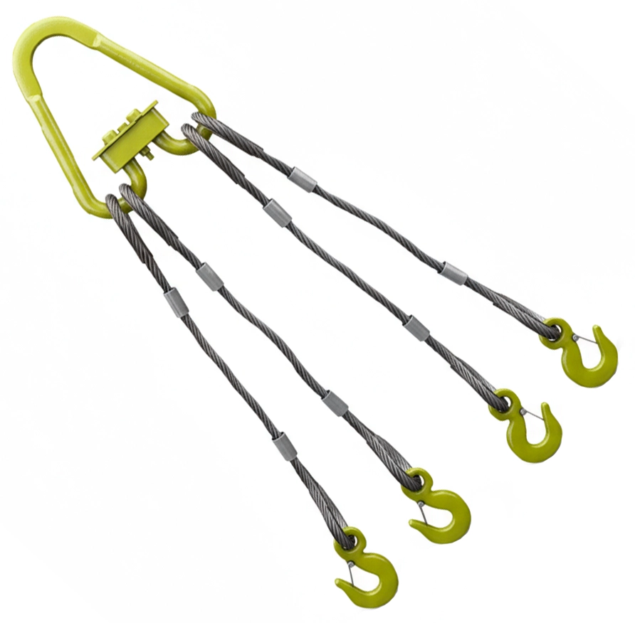 Строп канатный четырехветвевой 4СК-12.5т 1м (опрессовка)